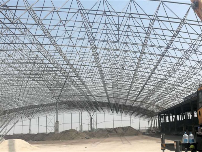 张家界钢厂料仓网架工程